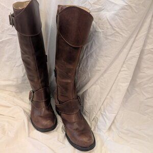 John Fluevog brown riding boots
